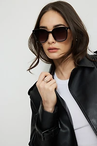 Flat Wayfarer Sunglasses