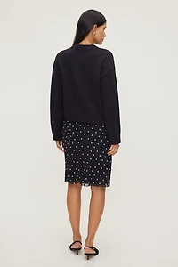 Polka Dot Midi Skirt