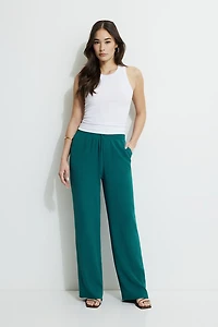 Wide Leg Pull On Pants