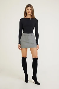 Minijupe-short en flanelle Josefine