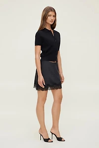 Eva Cinched Satin Shirt