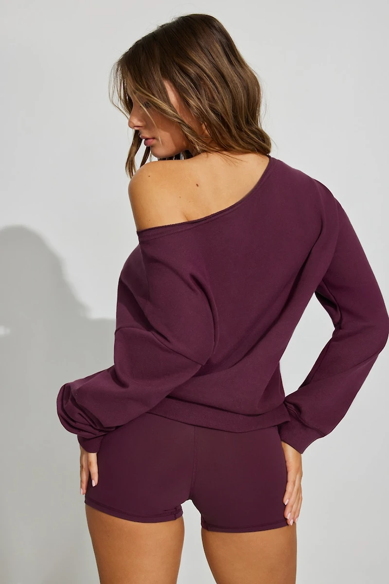 Sweatshirt SoftTerry à épaules dégagées