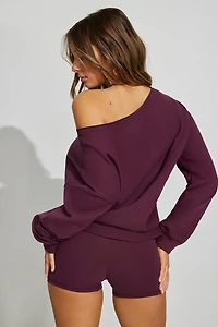 Sweatshirt SoftTerry à épaules dégagées