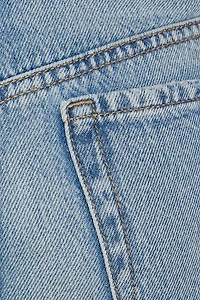 Denim Relaxed A-Line Shorts