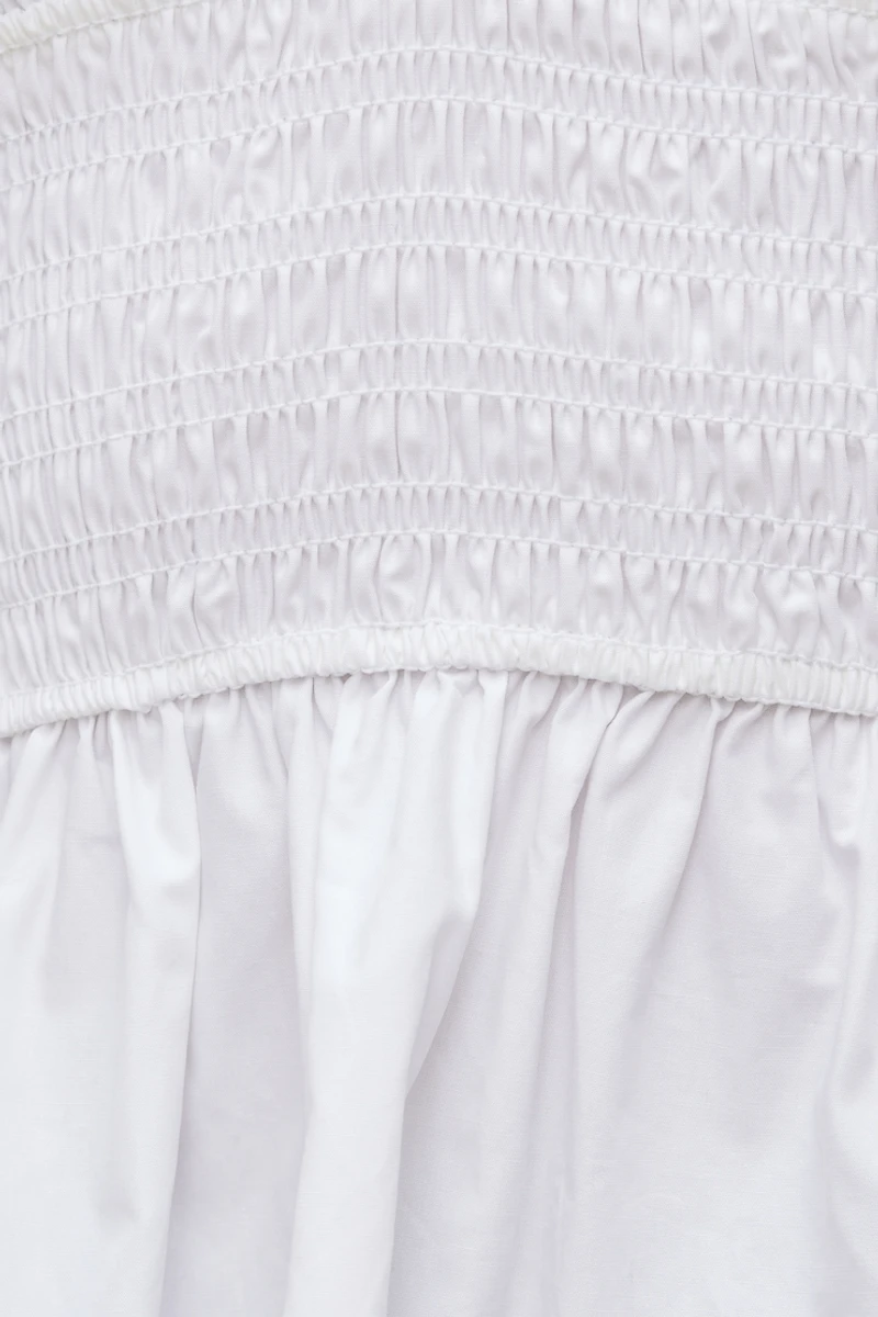 Haut à col licou en popeline Gemma