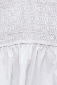 Haut à col licou en popeline Gemma