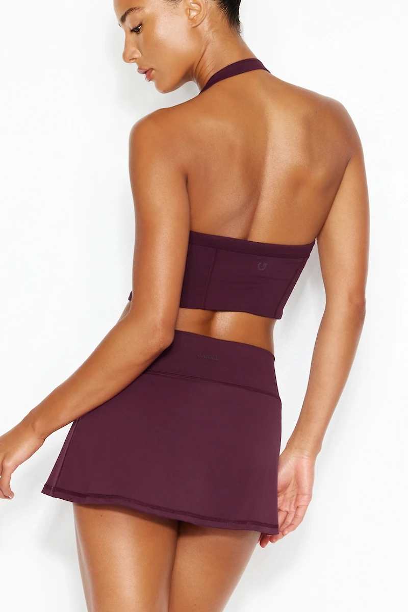 Active Low Rise A-Line Waistband Micro Skort