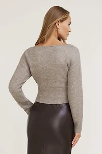 Chandail à taille cintrée et col bateau Juliet