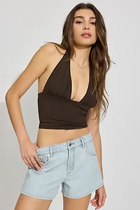 Short en denim décontracté A coupe