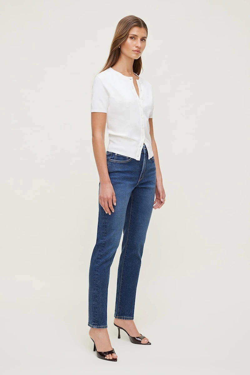 Frenchie Stretch High Rise Slim Leg Jeans