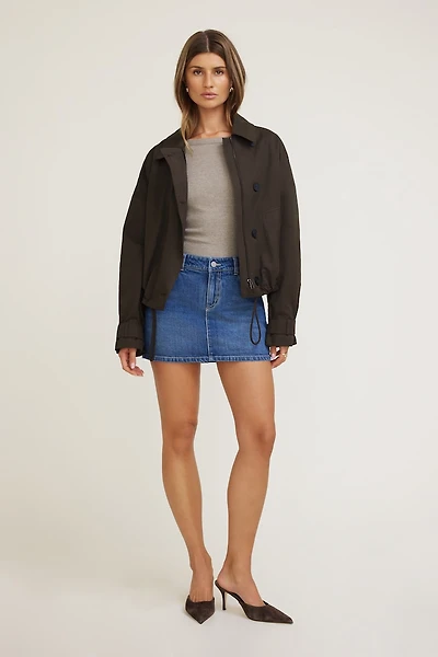 Gia Denim Mini Skort