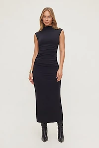 Bria Sculpt Mock Neck Maxi Dress
