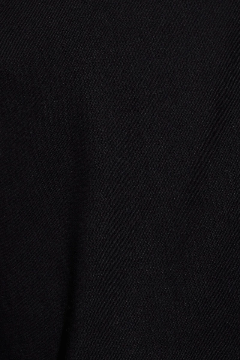 Off Shoulder Cropped T-Shirt