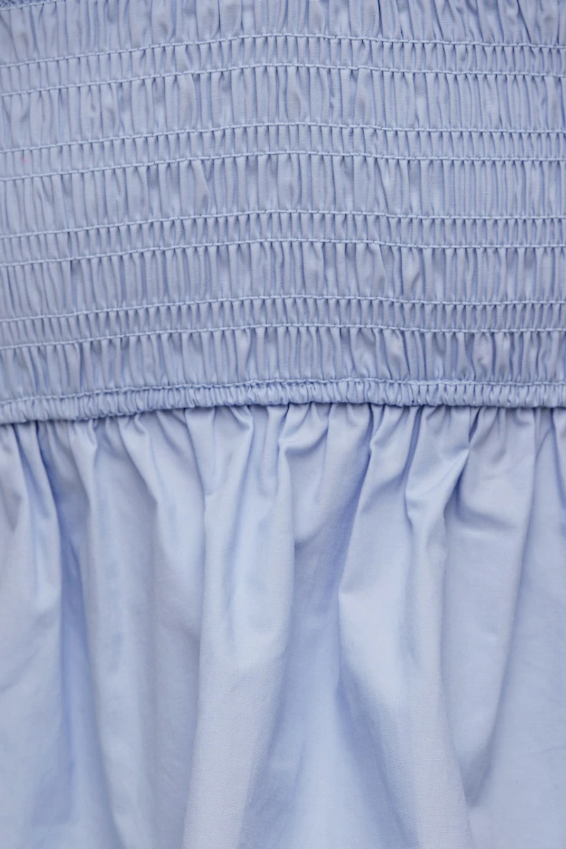 Haut à col licou en popeline Gemma