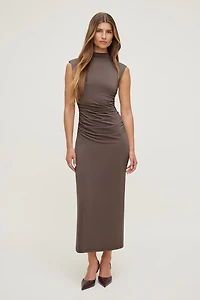 Bria Sculpt Mock Neck Maxi Dress