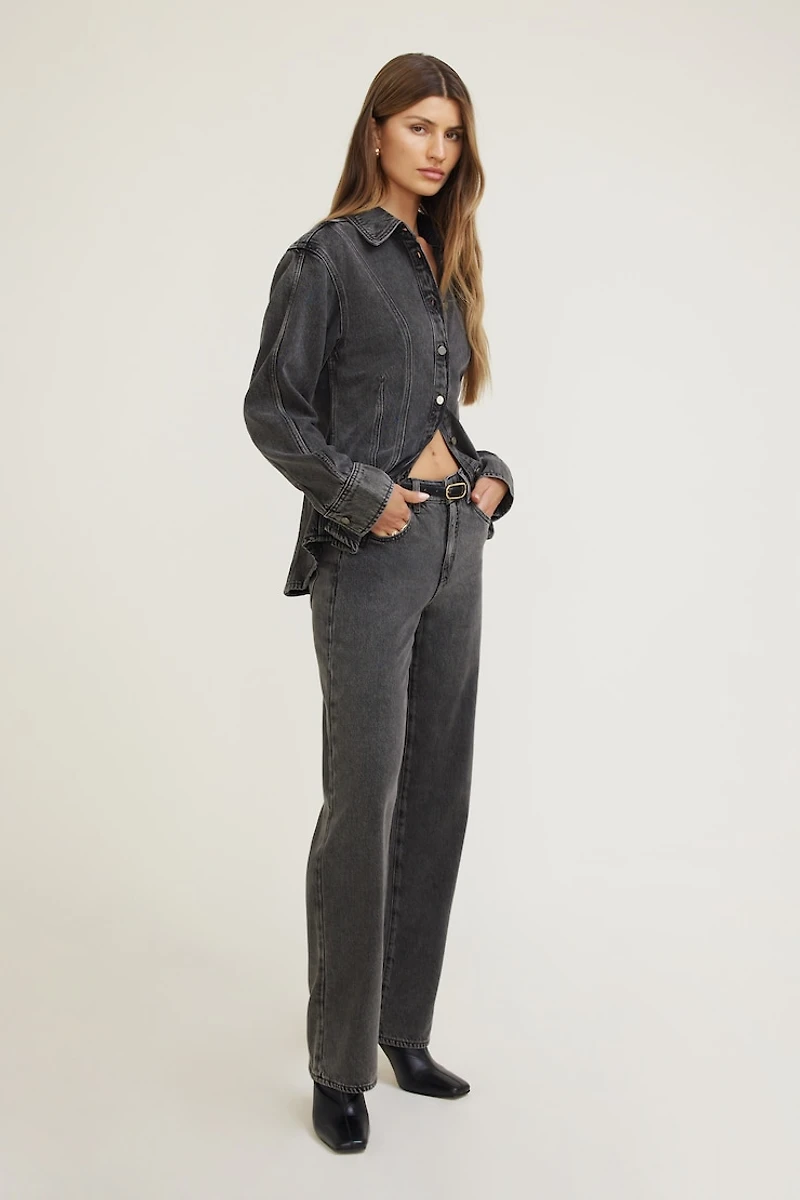 Cinched Tencel™ Denim Shirt