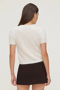 Premium Mohair Short Sleeve Cardigan