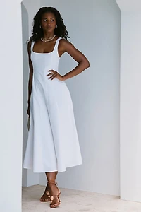 Robe maxi en popeline Capri