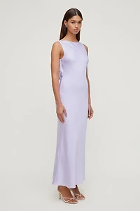 Nora Satin Maxi Slip Dress