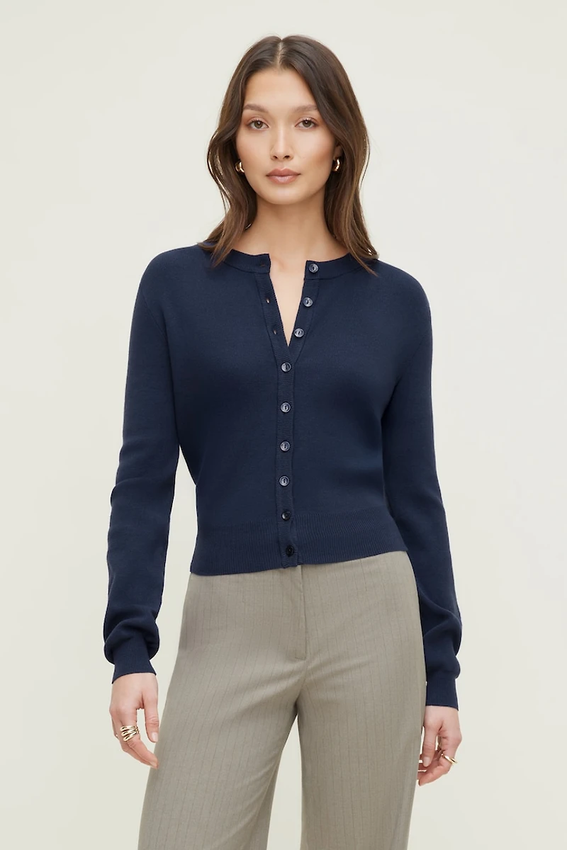 Rebecca Crewneck Cardigan