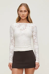 Nola Jacquard Long Sleeve Top