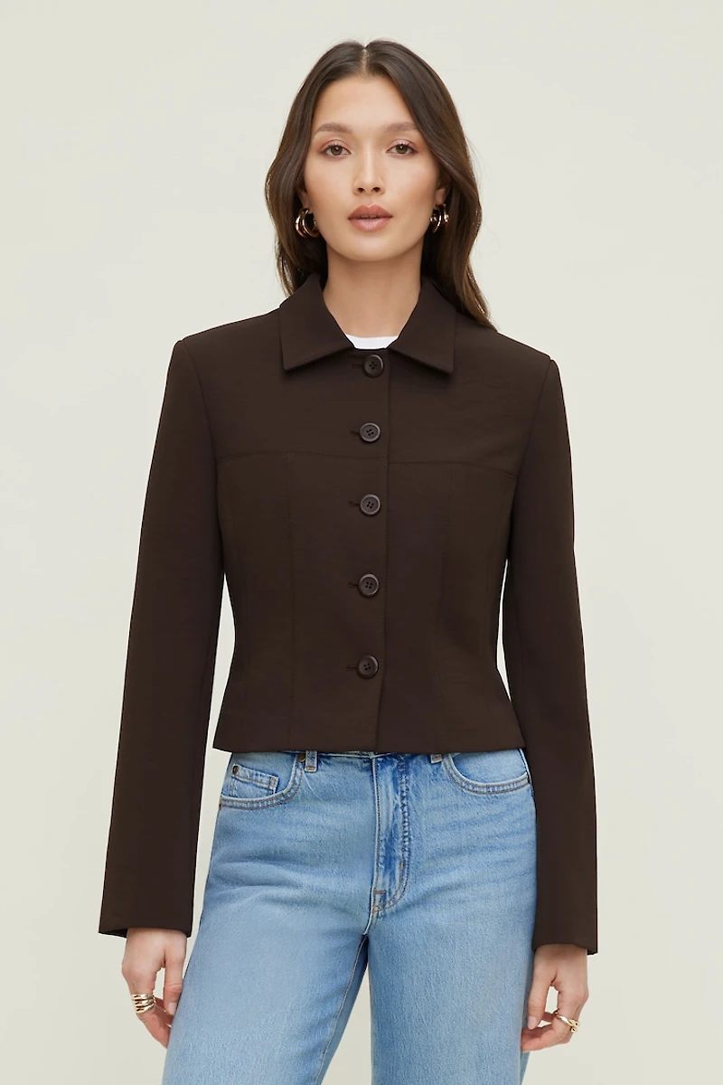 Veston court fluide Charlotte