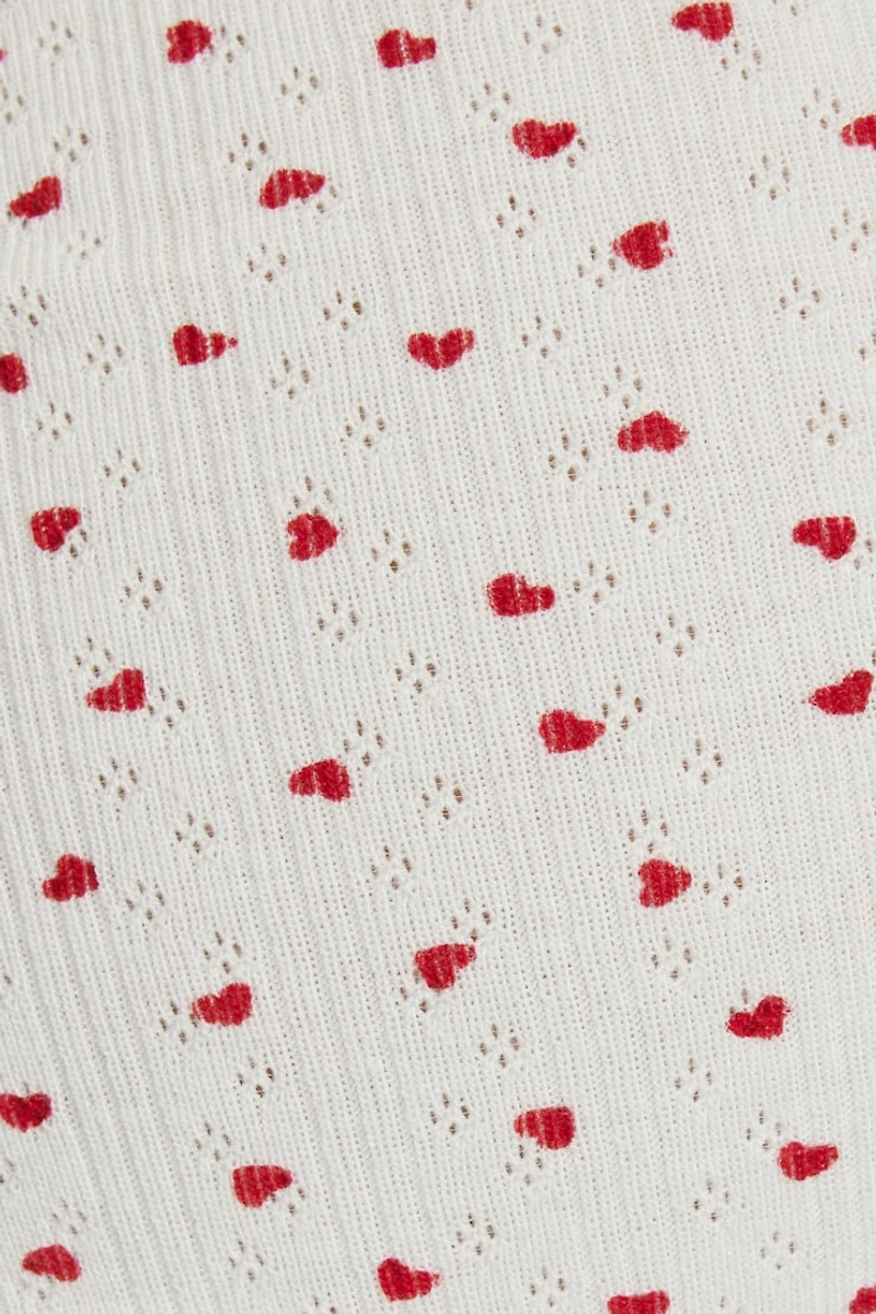 Minishort froncé en pointelle