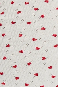 Minishort froncé en pointelle