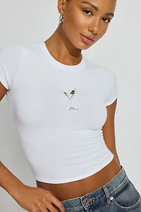SuperSoft Cropped Crewneck T-Shirt