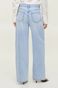 Jean ample à taille mi-haute et jambe large Rowan