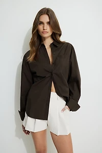 Chemise ample en popeline Monroe