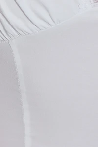 Haut licou à col plongeant en dentelle