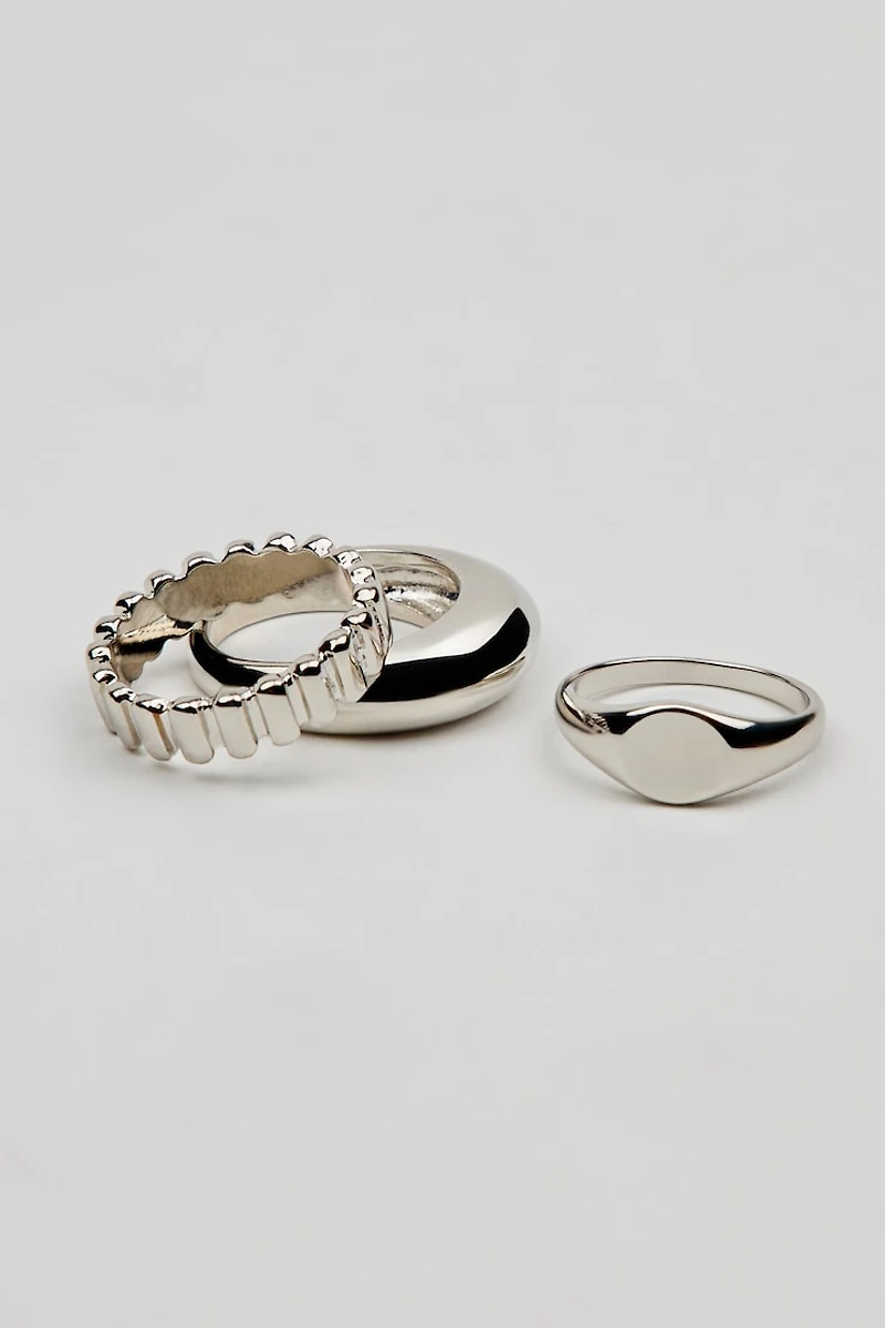 Set of 3 Signet Rings