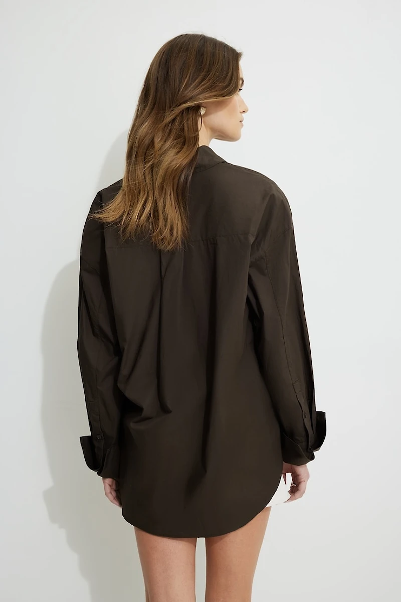 Chemise ample en popeline Monroe