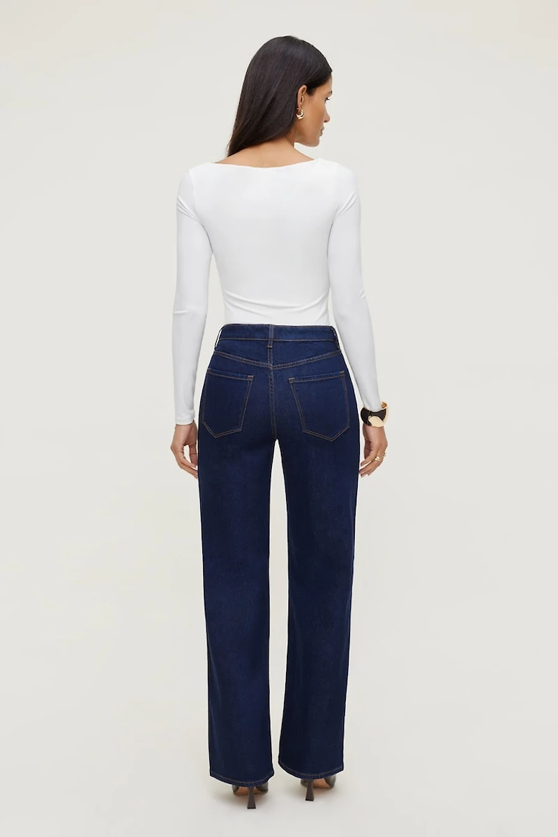 Haut sculptant à manches longues Nola