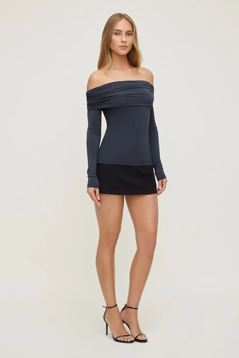 Off Shoulder Long Sleeve Top