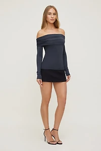 Off Shoulder Long Sleeve Top