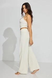 Pantalon en chenille à taille basse