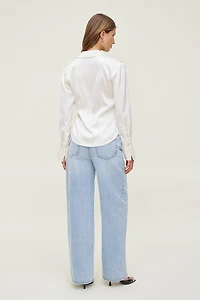 Rowan Mid Rise Baggy Wide Leg Jeans