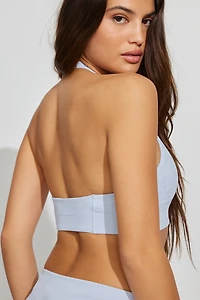 Soutien-gorge sport à col licou plongeant