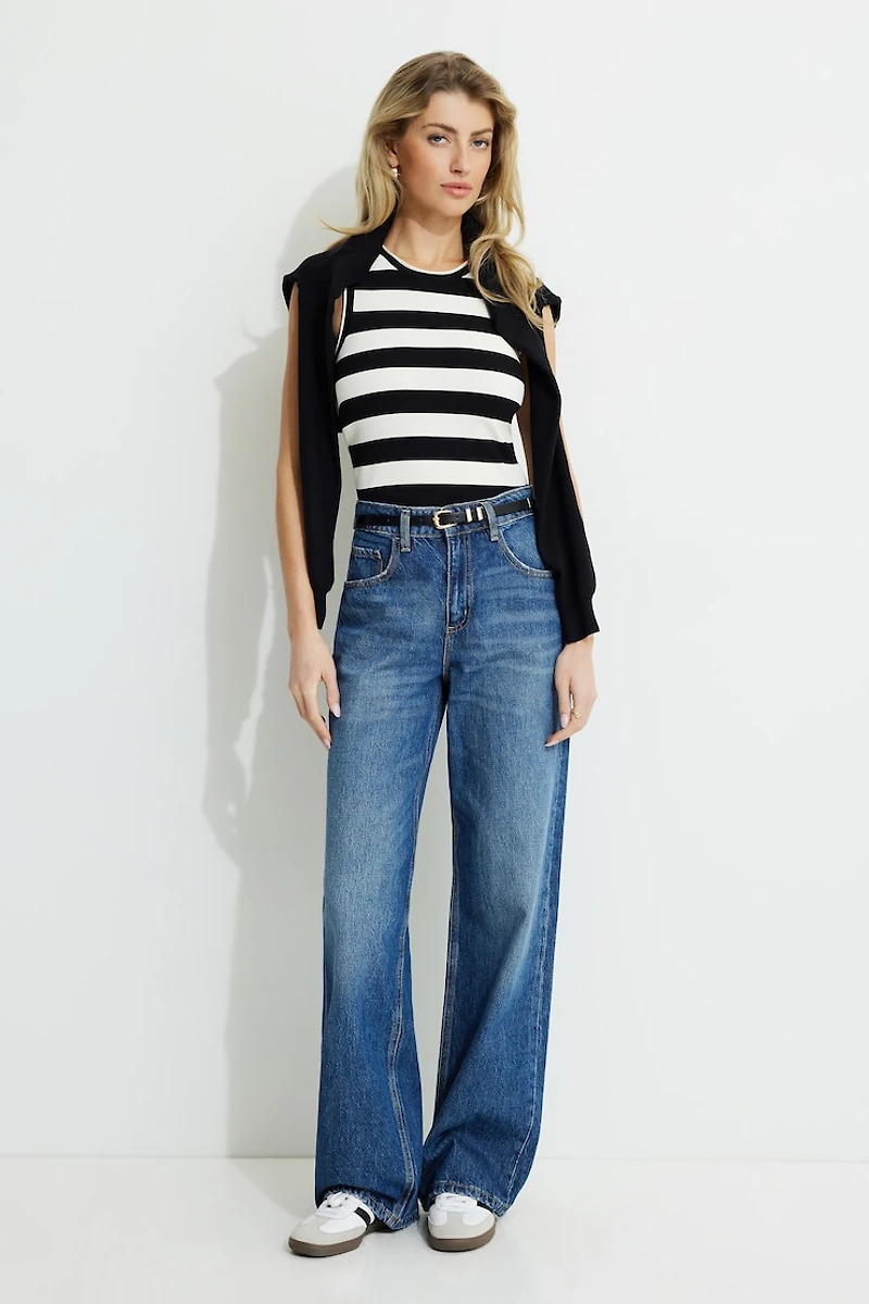 Camisole en tricot côtelée Pia