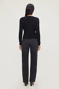 Cardigan à col rond Rebecca