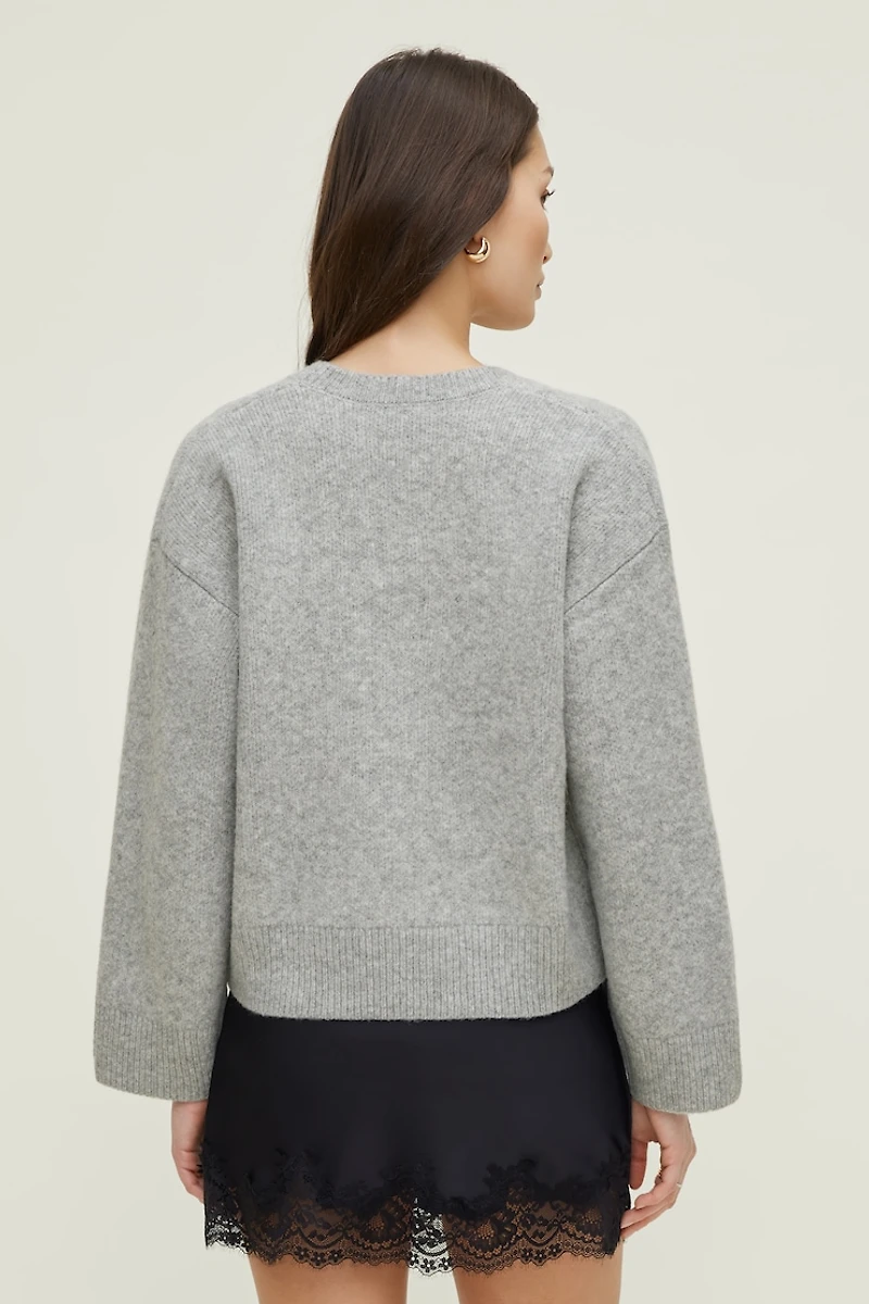 Relaxed V Neck Cardigan