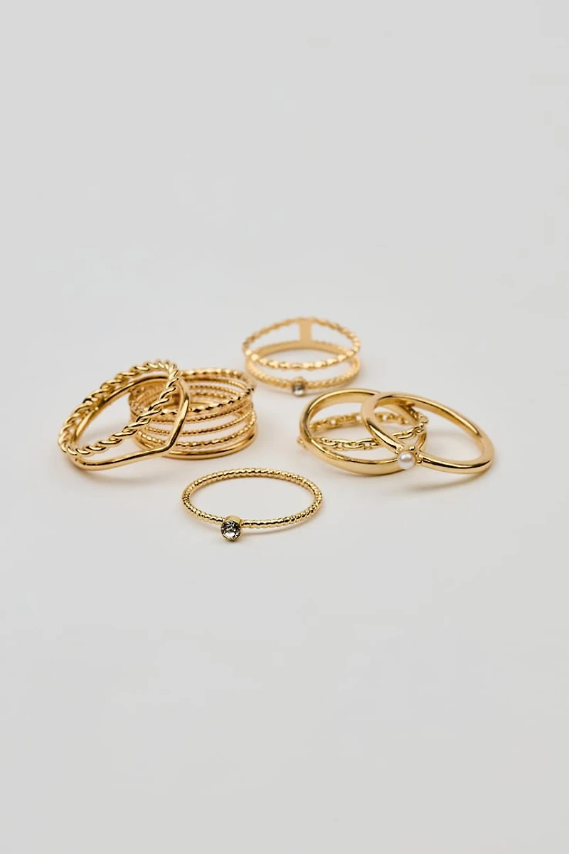 Set of 6 Super Delicate Rings