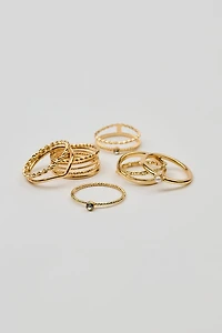 Set of 6 Super Delicate Rings