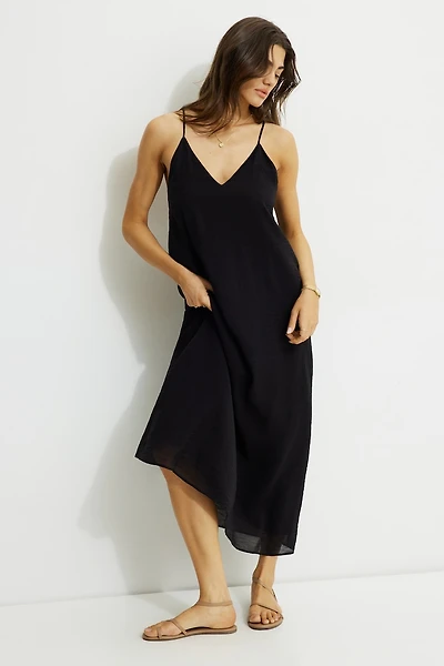 A Line Maxi Slip Dress