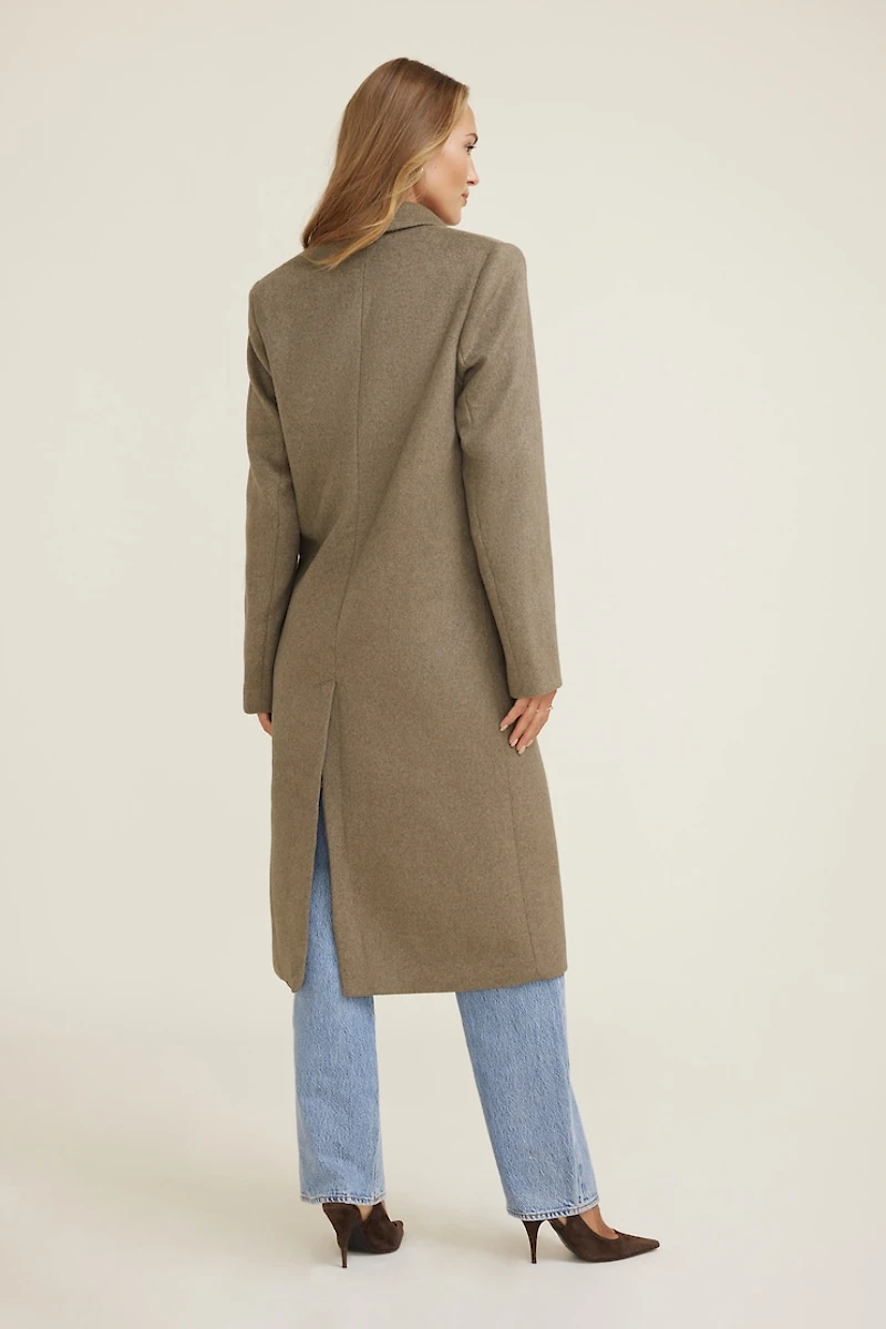 Oversized Double Breasted Wool Coat