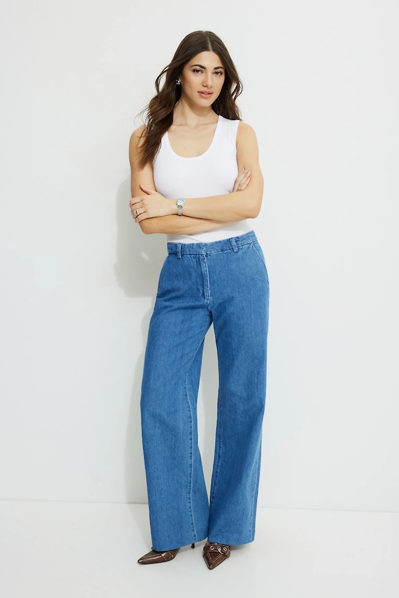 Wide Leg Trouser Jeans