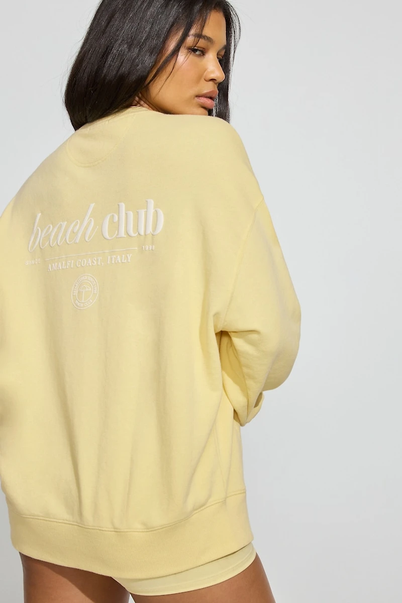 SoftTerry Oversized Crewneck Sweatshirt