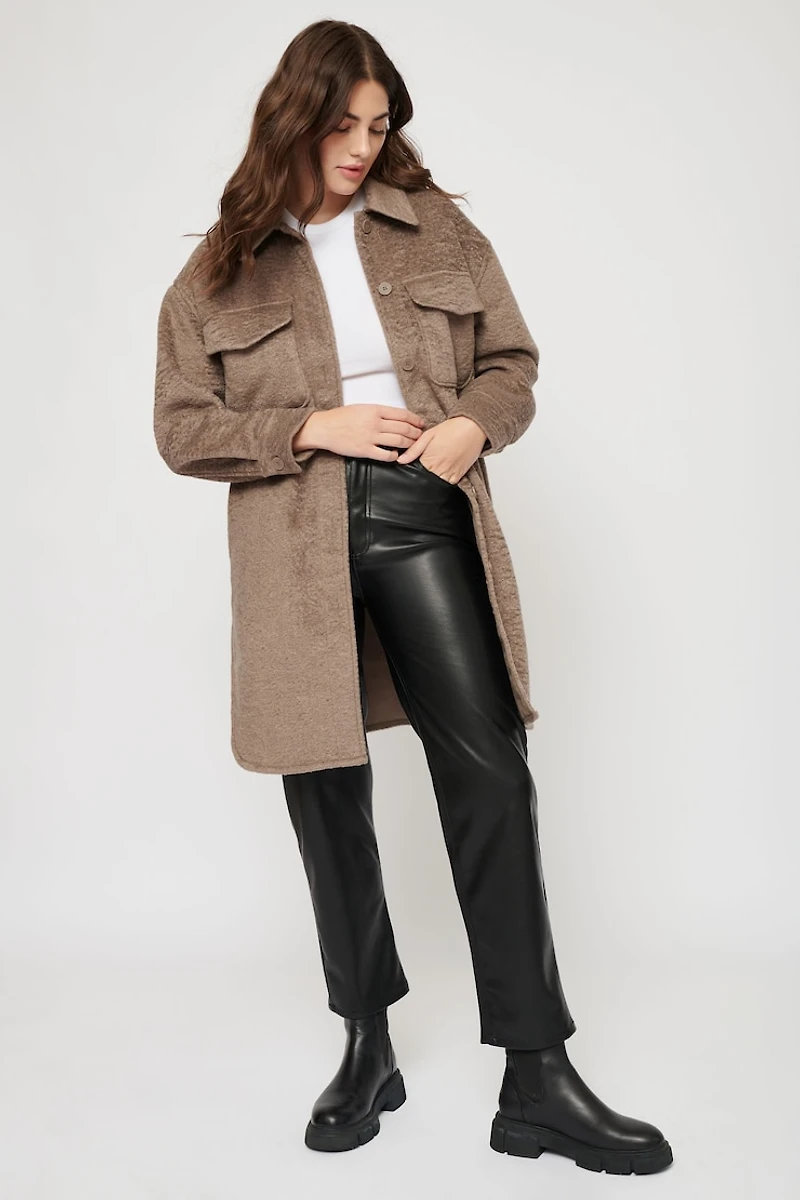 Dallas Long Sherpa Shacket